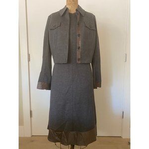Lida Baday Grey Dress Suit Size 10 - GUC